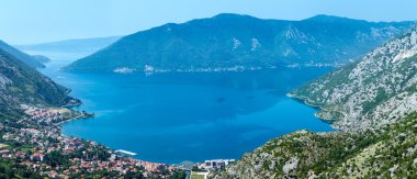 Kotor şehir (Karadağ, kotor Körfez kıyısında)