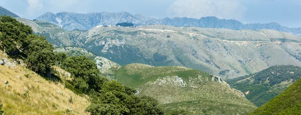 Summer Llogara pass (Albania) panorama. — Stock Photo, Image