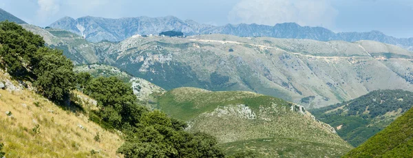 Yaz llogara pass (Arnavutluk) Panoraması.