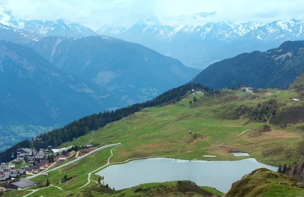 Dağ Bettmeralp Köyü (İsviçre) — Stok fotoğraf