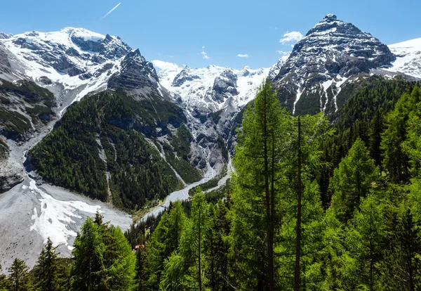 Yaz Stelvio Geçidi (İtalya) — Stok fotoğraf