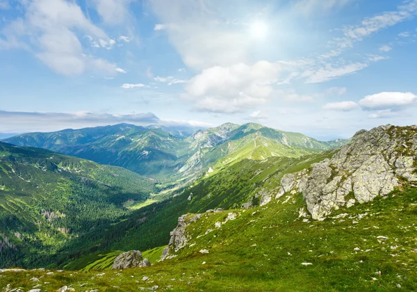 Влітку біля підніжжя гори, Польща — стокове фото