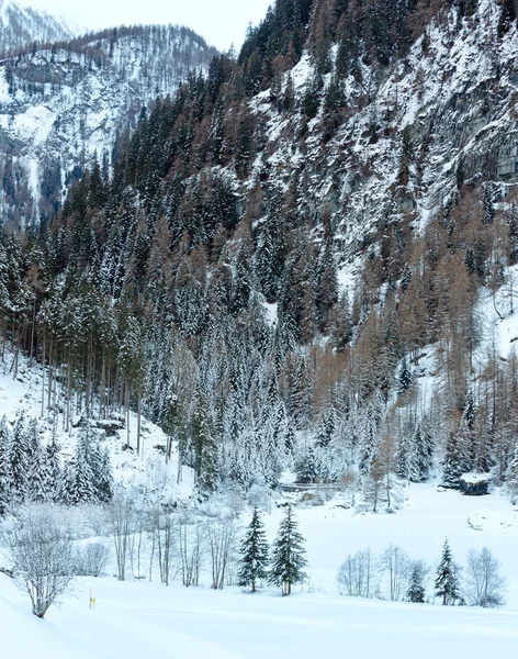 Paesaggio montano invernale — Foto Stock