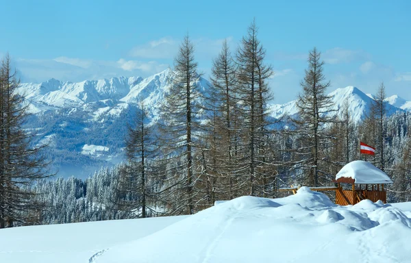 Winter dachstein bergmassief — Stockfoto