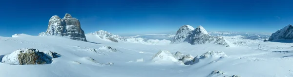 Inverno Dachstein panorama del massiccio montano . — Foto Stock