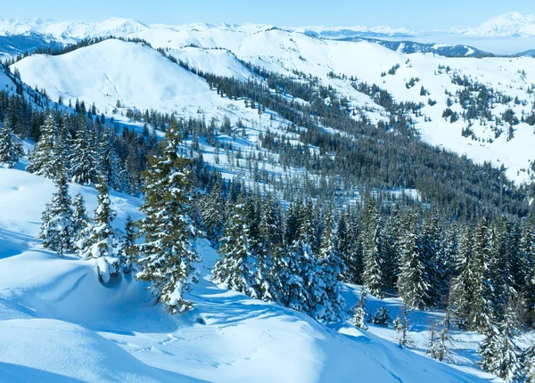 Paisaje de montaña de invierno —  Fotos de Stock