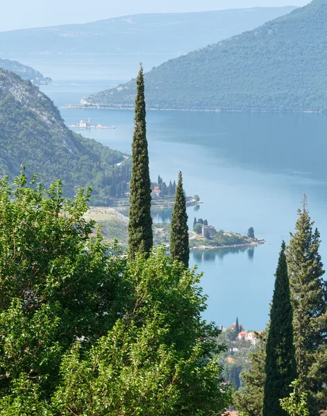 Kotor miasto na wybrzeżu (Czarnogóra, zatoki Kotor) — Zdjęcie stockowe