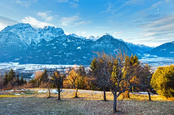 Winterliche Berglandschaft (Österreich). — Stockfoto
