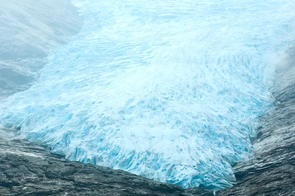 Vista sul ghiacciaio Svartisen (Norvegia) ) — Foto Stock