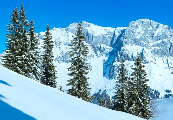 Paesaggio montano invernale — Foto Stock