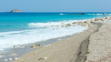 Lefkada sahil summer beach (Yunanistan)