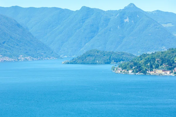 Lago Como vista de verão (Itália ) — Fotografia de Stock