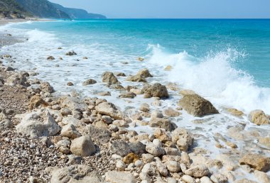 Lefkada sahil summer beach (Yunanistan)