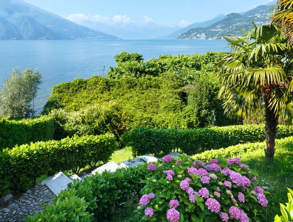 Lake Como (Italy) summer coast. — Stock Photo, Image