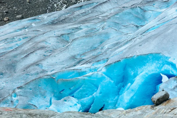 Met het oog op de nigardsbreen gletsjer (Noorwegen) — Stockfoto