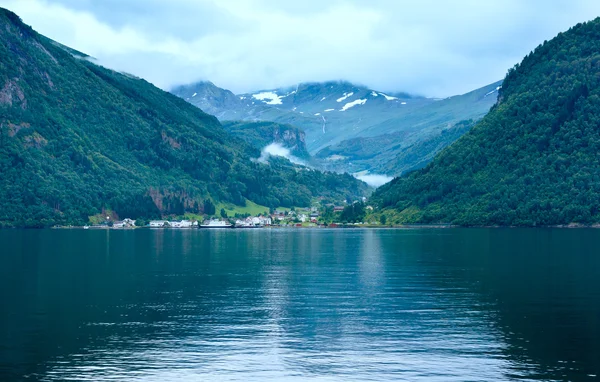 美妙的峡湾 （挪威) — 图库照片