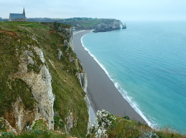 Etretat côte de printemps, France . — Photo