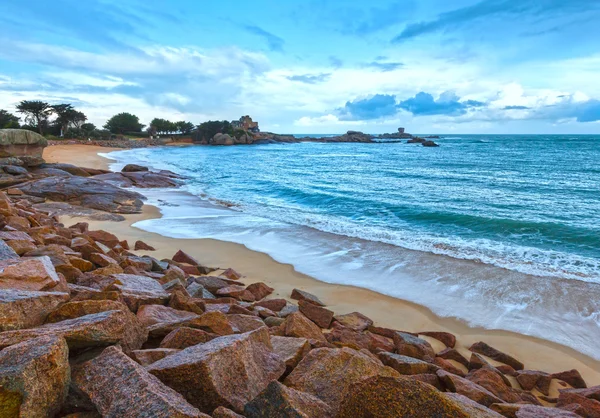 Tregastel vue sur la côte (Bretagne, France) ) — Photo