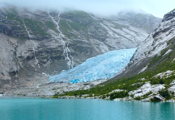 Pohled na ledovec nigardsbreen (Norsko) — Stock fotografie