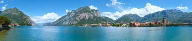 como Gölü (İtalya) yaz panoraması.