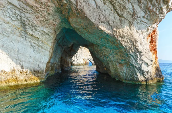 Mavi mağara duvarlarında zakynthos (Yunanistan) — Stok fotoğraf