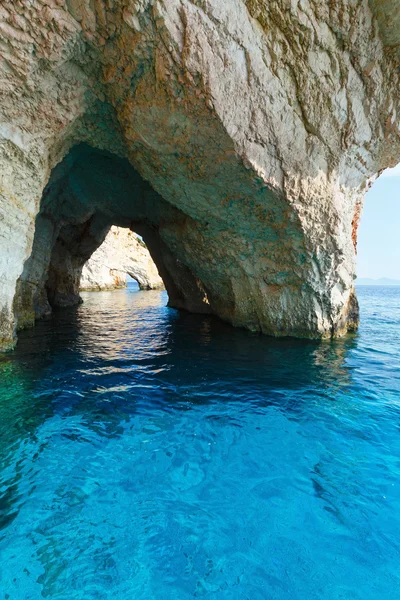 Τις Γαλάζιες σπηλιές της Ζακύνθου (η Ελλάδα) — Φωτογραφία Αρχείου