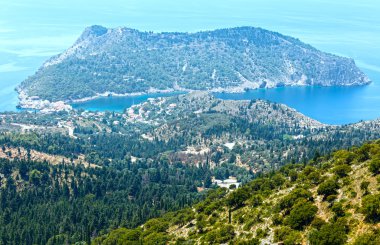 assos Yarımadası (Yunanistan, kefalonia yaz görünümü).