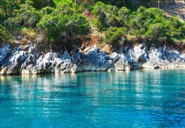 Yaz kefalonia sahil görünümü (Yunanistan)