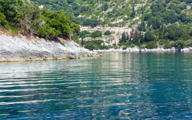 Yaz kefalonia sahil görünümü (Yunanistan)