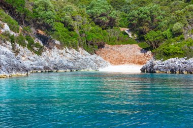 Yaz kefalonia sahil görünümü (Yunanistan)