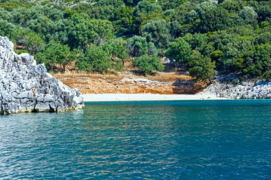 Yaz kefalonia sahil görünümü (Yunanistan)