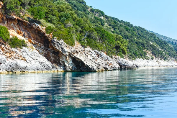 Verano Cefalonia vista costa (Grecia ) — Foto de Stock