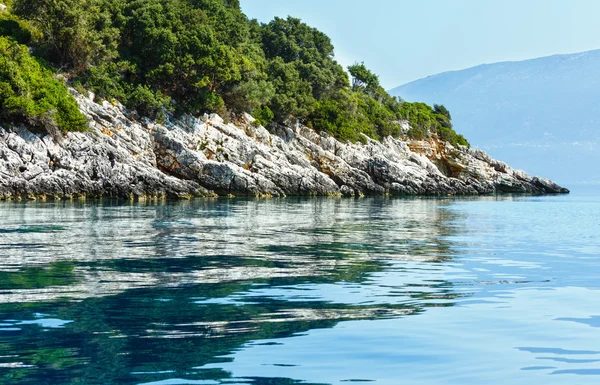 Estate Cefalonia vista sulla costa (Grecia ) — Foto Stock