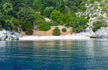 Yaz kefalonia sahil görünümü (Yunanistan)