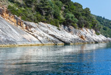 Yaz kefalonia sahil görünümü (Yunanistan)