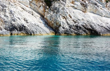 Yaz kefalonia sahil görünümü (Yunanistan)