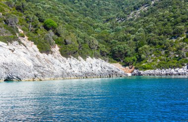 Yaz kefalonia sahil görünümü (Yunanistan)