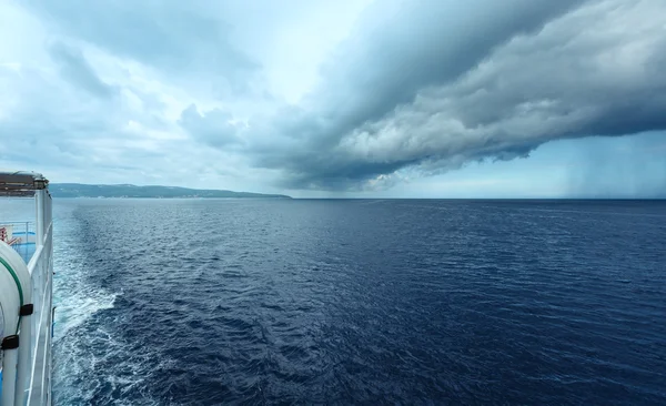 嵐の空 （ギリシャ夏シービュー) — ストック写真