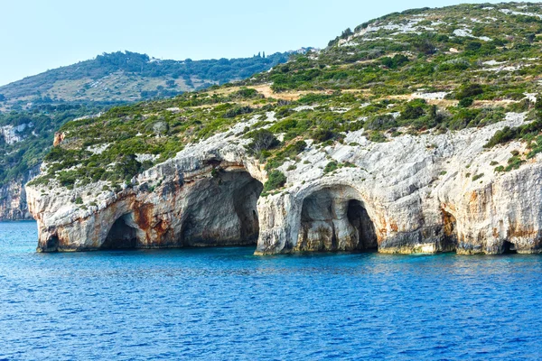 Mavi mağara duvarlarında zakynthos (Yunanistan) — Stok fotoğraf