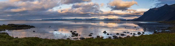 Sonnenaufgang Kap Stokksnes Island Erstaunliche Naturlandschaft Beliebtes Reiseziel — Stockfoto
