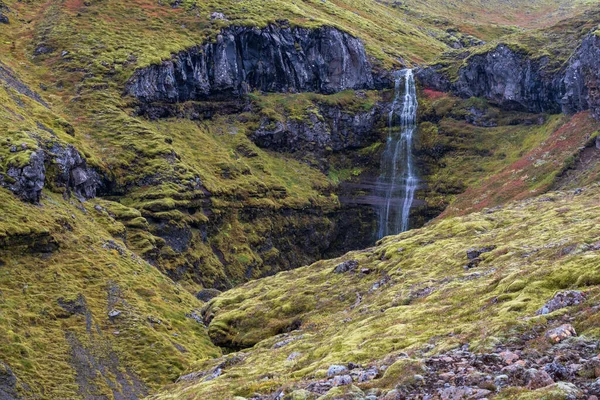 Hermoso Otoño Mulagljufur Canyon Islandia Encuentra Muy Lejos Ring Road — Foto de Stock