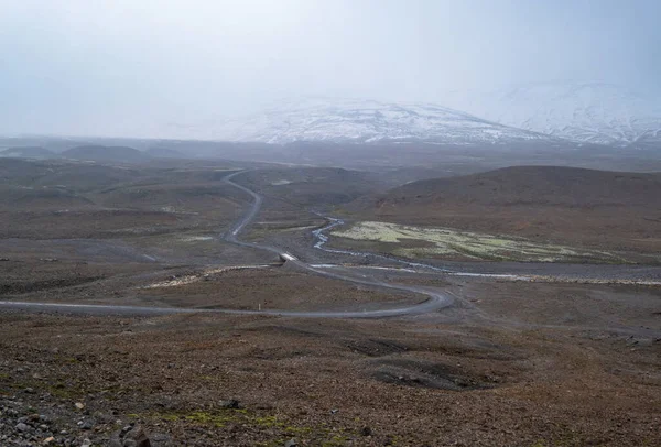 Autumn Mountain Views Kjolur Highland Road F35 Iceland Europe Autumn — Stock Photo, Image