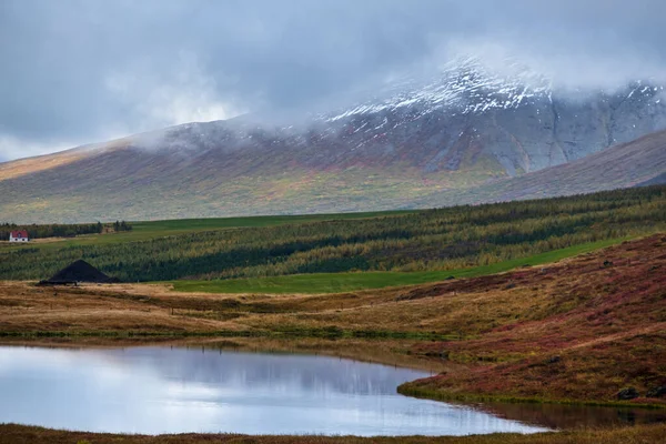 Beautiful Mountain View Auto Trip Iceland Spectacular Icelandic Landscape Scenic — Stock Photo, Image