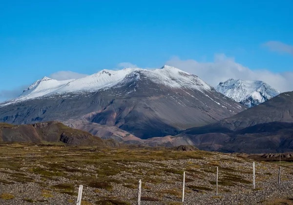 Vista Desde Carretera Durante Viaje Auto Islandia Espectacular Paisaje Islandés —  Fotos de Stock