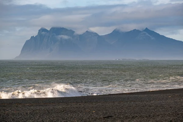 View Auto Trip Iceland Spectacular Icelandic Landscape Scenic Nature Mountains — Stock Photo, Image