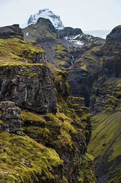 Bel Automne Mulagljufur Canyon Islande Est Situé Non Loin Périphérique — Photo