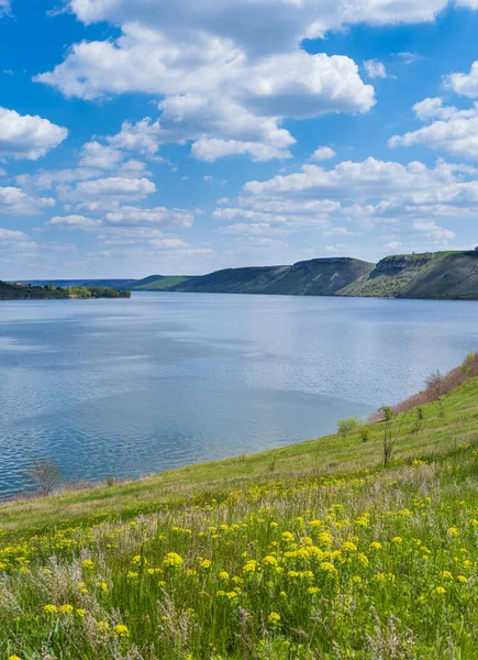 Ukraine Russian Aggression Amazing Spring View Dnister River Canyon Bakota — Stock Photo, Image