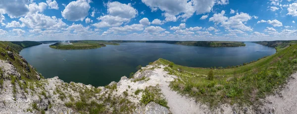 Increíble Vista Primavera Cañón Del Río Dnister Bahía Bakota Región —  Fotos de Stock