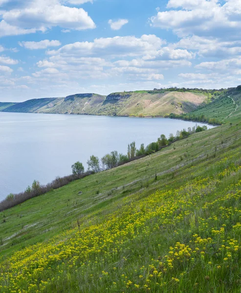 Úžasný Jarní Pohled Kaňon Řeky Dnister Region Černovice Ukrajina — Stock fotografie