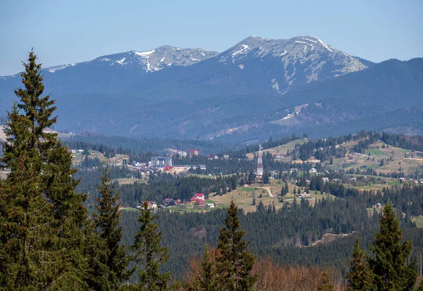 Spring Carpathian Mountains View Ukraine — Stock Photo, Image